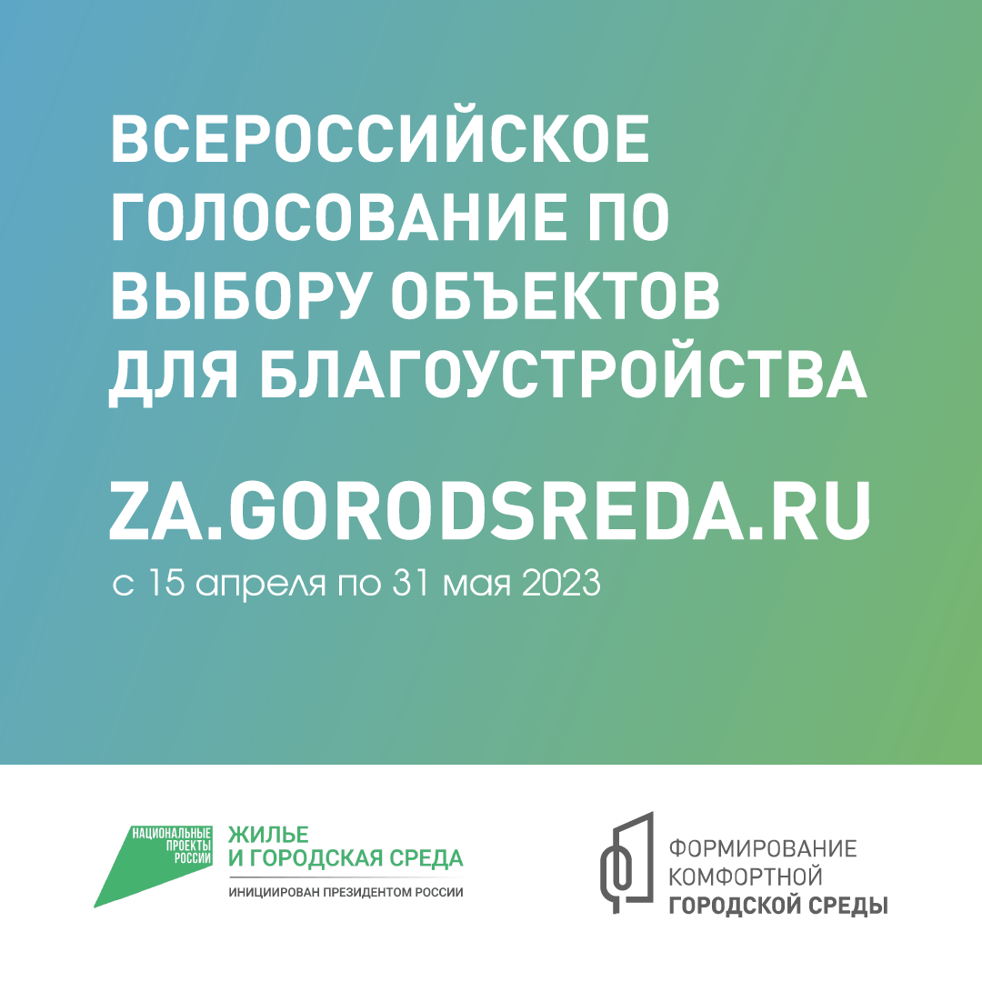 Голосование  по выбору объектов  для благоустройства.