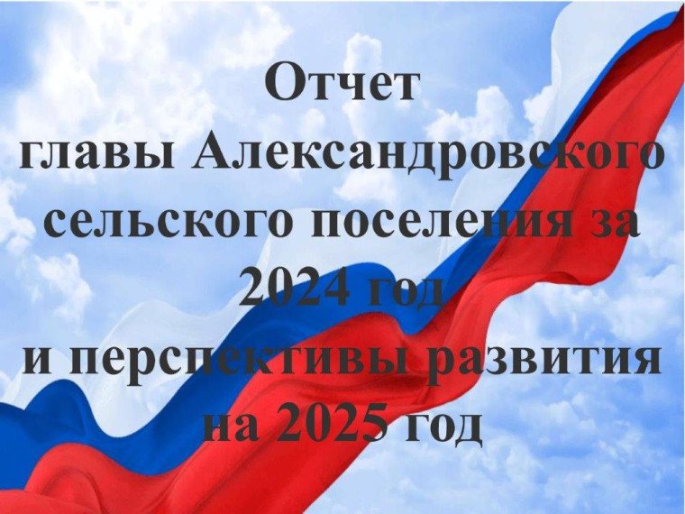 Отчет главы Александровского сельского поселения. Отчет главы Александровского сельского поселения.